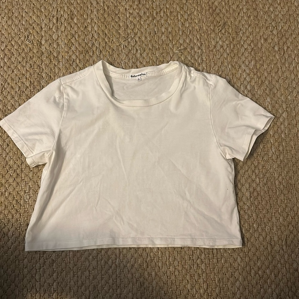 Reformation Crop Tee